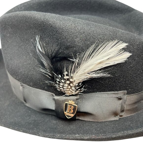 Bruno Capelo XL Hat Cap Australian Wool Fedora Teardrop Crown Fabio FB230 7 1/2 - Picture 8 of 13